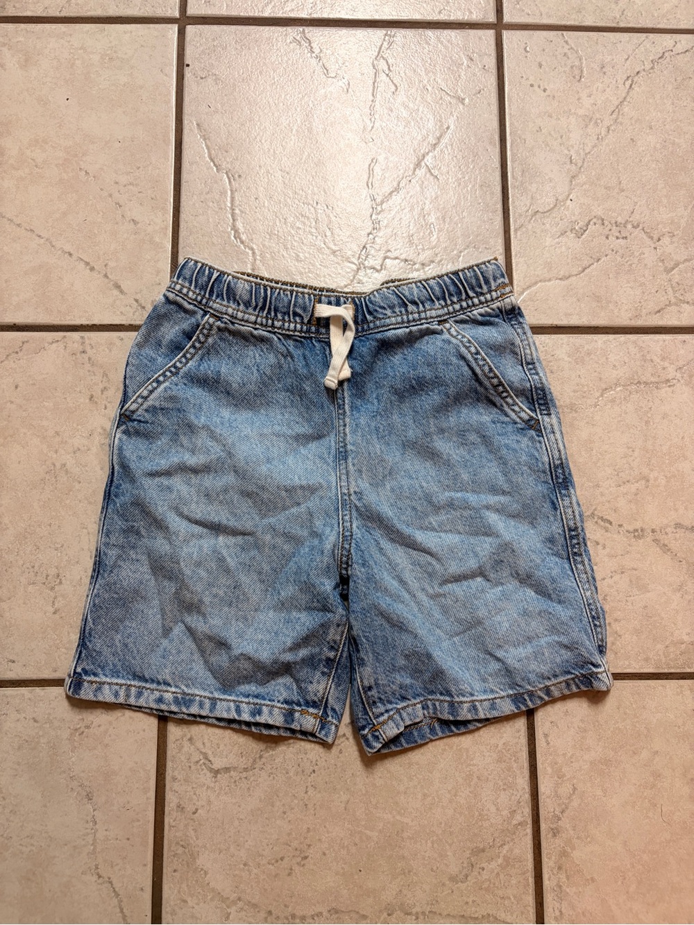 Cat & Jack Light Wash Denim Drawstring Shorts
